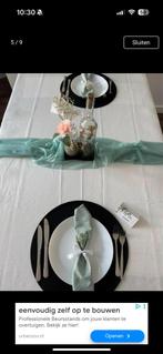 Servetten & Tafellopers Set, Ophalen of Verzenden, Zo goed als nieuw, Groen, Overige typen