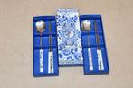 5 sets chinese metalen eetstokjes en lepel, Verzenden, Nieuw, Rvs of Chroom, Vaatwasserbestendig