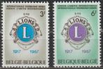 1627. Belgie 1461/62 pfr. Lions Club, Postzegels en Munten, Postzegels | Europa | België, Ophalen of Verzenden, Postfris