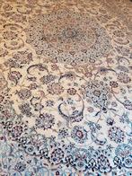 Perzisch Tapijt Nain 9la met zijde Maat.3.00x4.00, Crème, Klassiek, Ophalen of Verzenden, 200 cm of meer