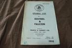 Francis Barnett Kestrel Falcon 1955 motorcycle parts list, Ophalen of Verzenden, Overige merken