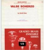 Valse Scherzo grade 3,5 by David Uber brass quintet, Ophalen of Verzenden, Nieuw, Artiest of Componist, Populair