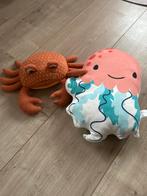 Knuffel set: Kwal kussen & Krab knuffel, Kinderen en Baby's, Speelgoed | Knuffels en Pluche, Ophalen of Verzenden, Zo goed als nieuw