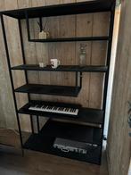 WOOOD Teun Vakkenkast XL – Metaal – Zwart – 18812035 cm, Huis en Inrichting, Kasten | Boekenkasten, Ophalen, Met plank(en), 50 tot 100 cm