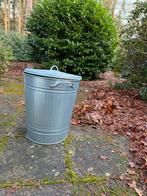Metalen vuilnisbak met deksel, Ophalen of Verzenden, Gebruikt