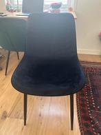 Zwarte velvet stoel - Perfecte staat!, Huis en Inrichting, Stoelen, Ophalen, Zwart, Zo goed als nieuw, Eén