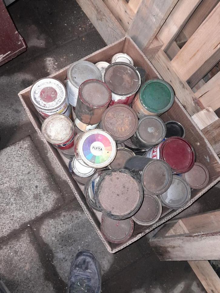 Partij Verf en Verfrollers, Doe-het-zelf en Verbouw, Schildersmaterialen, Gebruikt, Overige typen, Ophalen of Verzenden