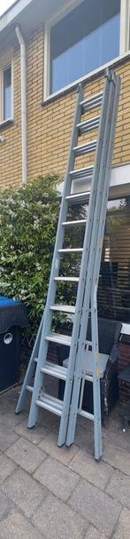Dirks ladder 3x12 gecoat, Doe-het-zelf en Verbouw, Ladders en Trappen, Ophalen, Zo goed als nieuw, 4 meter of meer