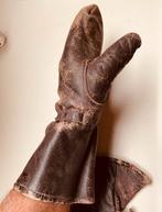 Oude jaren 50 bromfiets of solex leren handschoenen, Ophalen of Verzenden, Gebruikt