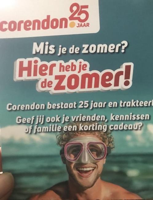 Korting op Corendon-reservering!, Tickets en Kaartjes, Trein, Bus en Vliegtuig, Drie personen of meer, Kortingskaartje, Vliegtuig