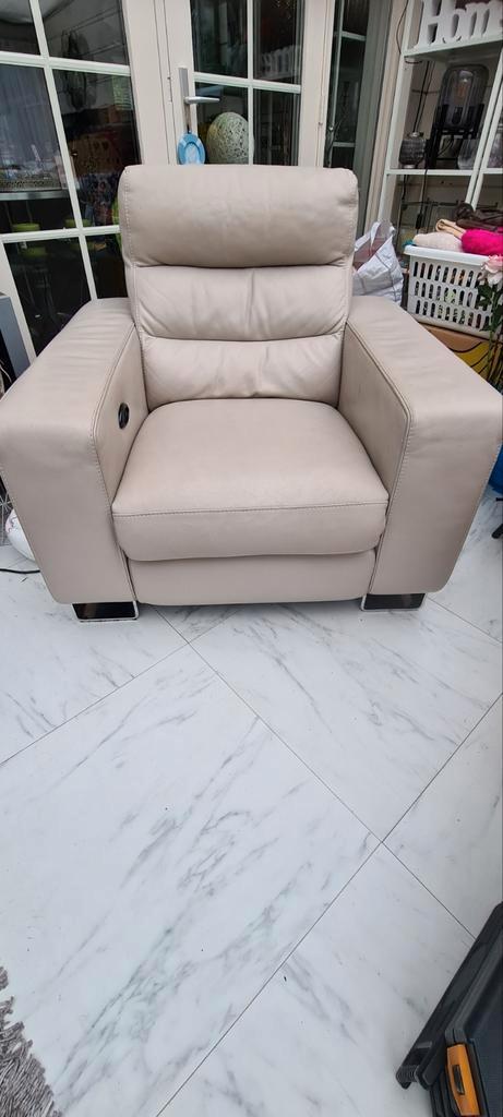Schitterende   grote  relexstoel, Huis en Inrichting, Fauteuils, Zo goed als nieuw, Leer, 75 tot 100 cm, Ophalen of Verzenden