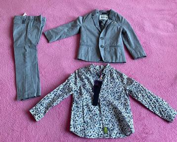 3 delig IKKS grijze kinderpak beschikbaar voor biedingen