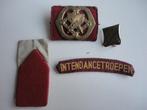 Intendance baret embleem met directe oogjes, Ophalen of Verzenden, Landmacht, Nederland, Embleem of Badge