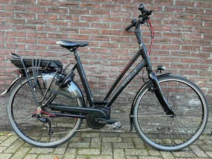 Gazelle Chamonix T10 10 versn. met Hydraulische velgremmen, Fietsen en Brommers, Elektrische fietsen, Gebruikt, Gazelle, 55 tot 59 cm