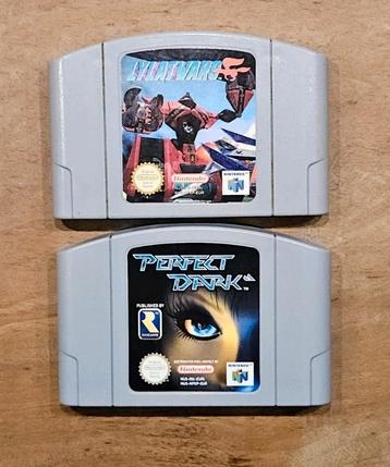 N64 Perfect Dark en Lylat Wars te koop. Samen voor €40 beschikbaar voor biedingen