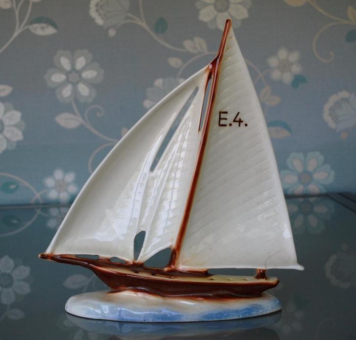 Zeilboot Porselein van Kunstenaar Ditmar Urbach 1935 Antiek, Antiek en Kunst, Curiosa en Brocante, Ophalen of Verzenden