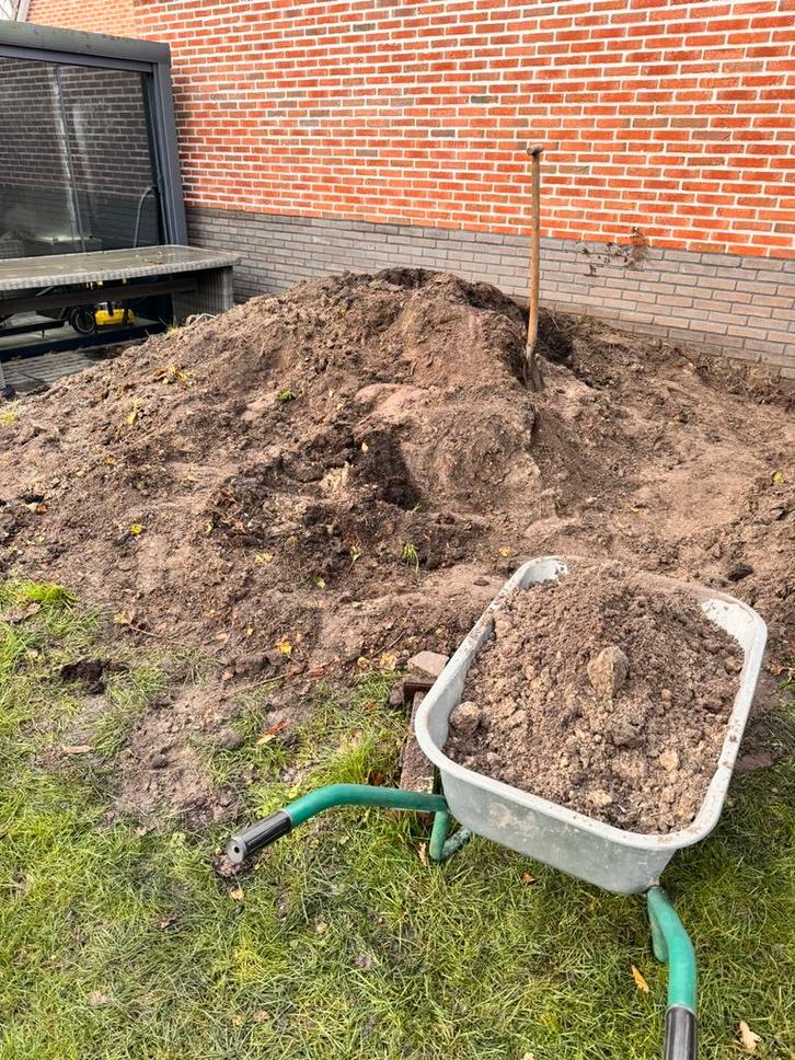 GRATIS zwarte aarde / zwart zand, Tuin en Terras, Aarde en Mest, Tuinaarde, Ophalen