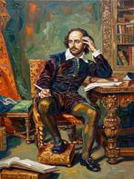 Foto op canvas - Shakespeare - 60x80cm, Antiek en Kunst, Kunst | Schilderijen | Klassiek, Ophalen of Verzenden