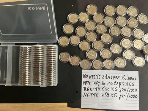 Juliana nette 100  gulden ONDER  DE ZILVERPRIJS  Foto/Adv, Postzegels en Munten, Munten | Nederland, Setje, 1 gulden, Koningin Juliana