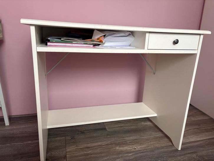 Wit kinder Bureautje, Huis en Inrichting, Bureaus, Gebruikt, Bureau, Ophalen