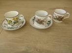 Kopjes en schotel, villeroy & boch botanica, douwe egberts., Huis en Inrichting, Keuken | Servies, Keramiek, Overige typen, Ophalen of Verzenden