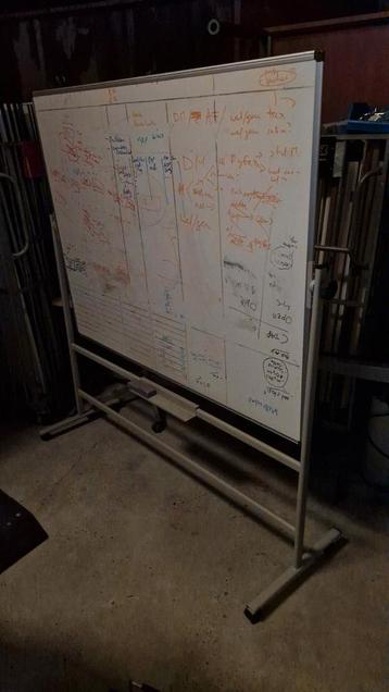 Verrijdbaar whiteboard magnetisch beschikbaar voor biedingen