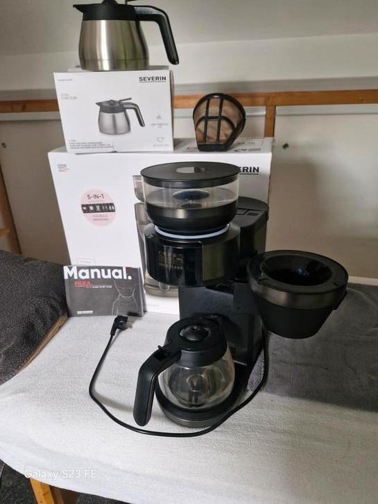 Severin KA 4849 filter,bonen machine., Witgoed en Apparatuur, Koffiezetapparaten, Koffiebonen, Ophalen of Verzenden