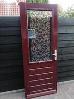 Merbau buiten deur met thermopane 211.5 x 83 cm compleet met, Doe-het-zelf en Verbouw, Ophalen, 80 tot 100 cm, 200 tot 215 cm