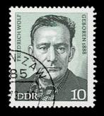 postzegel 1515 DDR Friedrich Wolf, Postzegels en Munten, Postzegels | Europa | Duitsland, Ophalen of Verzenden, DDR, Gestempeld