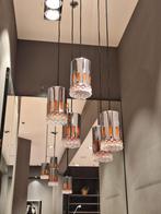 oranje vintage cascade hanglampen, Huis en Inrichting, Lampen | Hanglampen, Ophalen of Verzenden, Gebruikt, Minder dan 50 cm