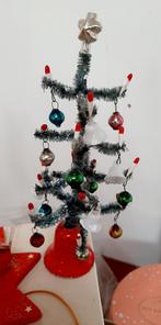 Oude chenille kerstboom in goede staat vintage, Diversen, Kerst, Ophalen of Verzenden, Gebruikt