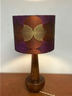 Midcentury vintage teak lamp 1960 Scandinavisch, Ophalen