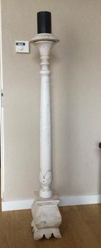 Houten kandelaar, Huis en Inrichting, Woonaccessoires | Zuilen en Pilaren, Ophalen, Zo goed als nieuw