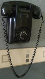 Zwarte PTT wandtelefoon, Telecommunicatie, Vaste telefoons | Niet Draadloos, Ophalen of Verzenden, Zo goed als nieuw