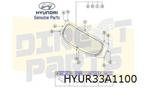 Hyundai i10 (1/14-2/20) Achterruit (clear) Origineel! 87110B, -, Nieuw, Ophalen of Verzenden, Achter