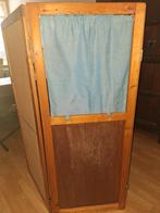 Houten Opvouwbare Poppenkast met Handpoppen, Ophalen