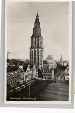 Groningen Martinitoren oude autobussen zegel + st 1953, Verzenden, 1940 tot 1960, Gelopen, Groningen