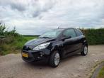 Ford Ka 1.2 Titanium 2009 Zwart, Auto's, Voorwielaandrijving, Stof, 1242 cc, 4 cilinders
