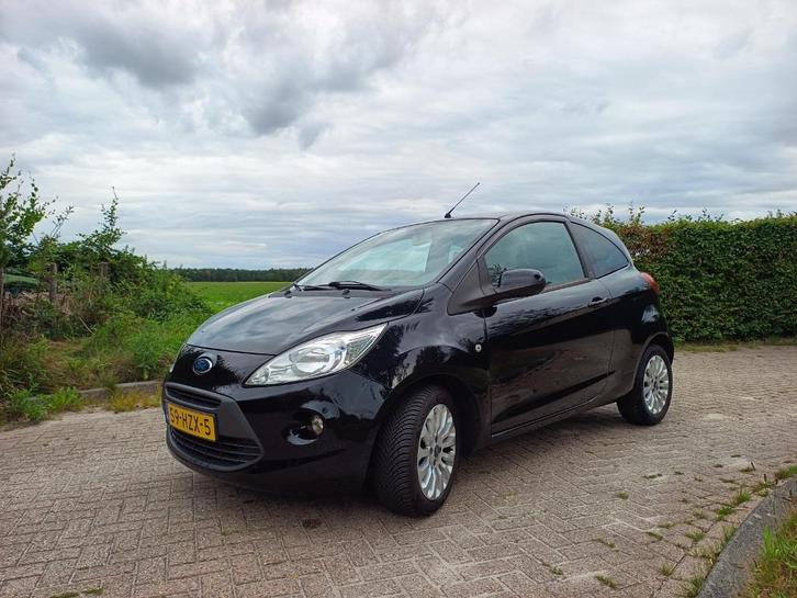 Ford Ka 1.2 Titanium 2009 Zwart, Auto's, Ford, Particulier, Ka, ABS, Airbags, Airconditioning, Elektrische ramen, Mistlampen, Radio
