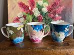 3 Albert Heijn mokken met bloemen, Huis en Inrichting, Keuken | Servies, Ophalen of Verzenden, Zo goed als nieuw, Overige stijlen