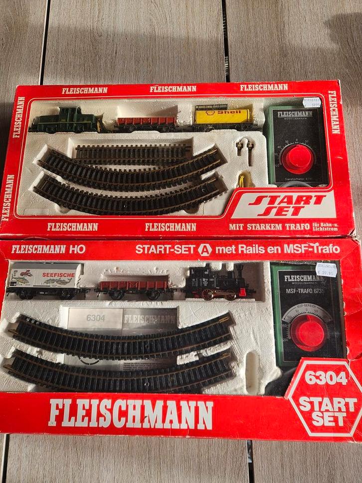 Fleischmann startset's, Hobby en Vrije tijd, Modeltreinen | H0, Gebruikt, Rails, Gelijkstroom, Fleischmann, Ophalen of Verzenden