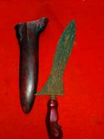 Antieke Kris Bethok Makoro Beras Wutah Sandang Walikat SUX57, Verzenden