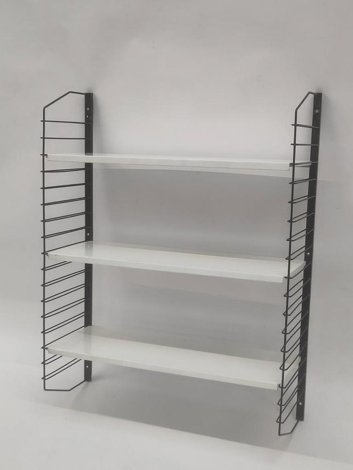 Vintage Drentea metalen rek wandrek metaal groot boekenkast, Huis en Inrichting, Woonaccessoires | Wandplanken en Boekenplanken