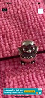 Pandora Bedel kuiken, Sieraden, Tassen en Uiterlijk, Bedels, Verzenden, Zo goed als nieuw, Zilver, Pandora