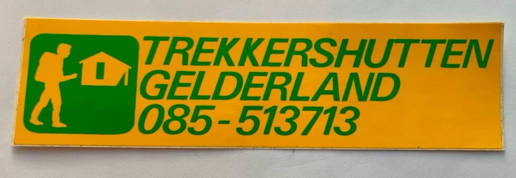 Sticker Trekkershutten Gelderland, Ophalen of Verzenden, Nieuw, Dier en Natuur