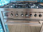 RVS Fornuis (SMEG) met electrische hetelucht oven, Ophalen, Hete lucht, 60 cm of meer, Zo goed als nieuw