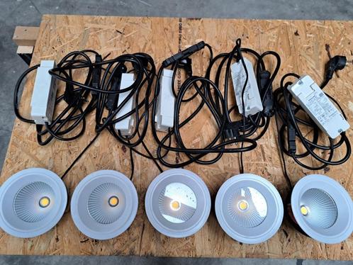 led spotjes, spots, lampen, verlichting., Huis en Inrichting, Lampen | Spots, Gebruikt, Plafondspot of Wandspot, Led, Inbouw, Ophalen