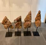 Set oude houten paardjes op statief, Antiek en Kunst, Ophalen of Verzenden