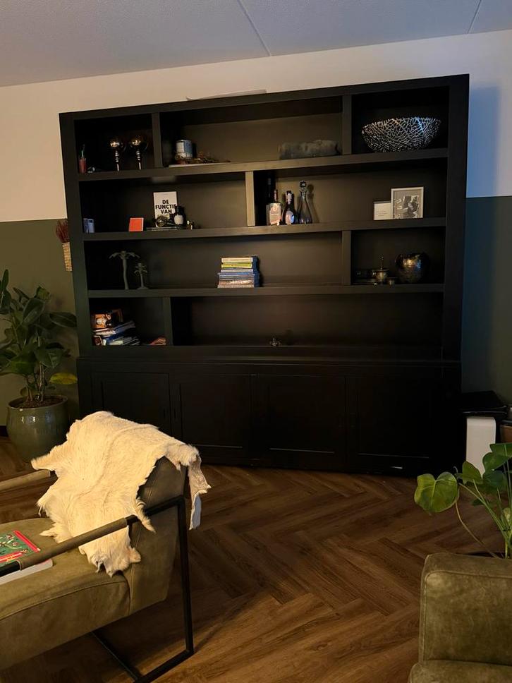 Grote vakkenkast van meubelmaker - Topkwaliteit!, Huis en Inrichting, Kasten | Boekenkasten, Zo goed als nieuw, 200 cm of meer