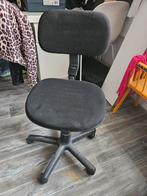 Kinderbureaustoel - In hoogte verstelbaar, Ophalen, Zwart, Zo goed als nieuw, Bureaustoel